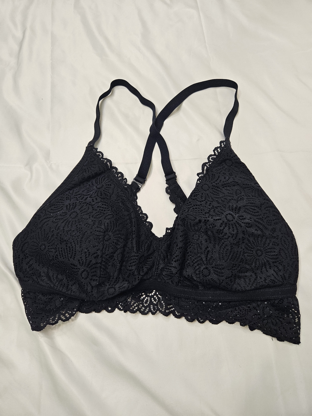Auden Black Floral Lace Bralette Beach Vacation Whimsigoth